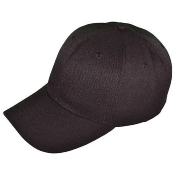 New Adult Black Baseball Cap UNISEX - Picture 1 of 13